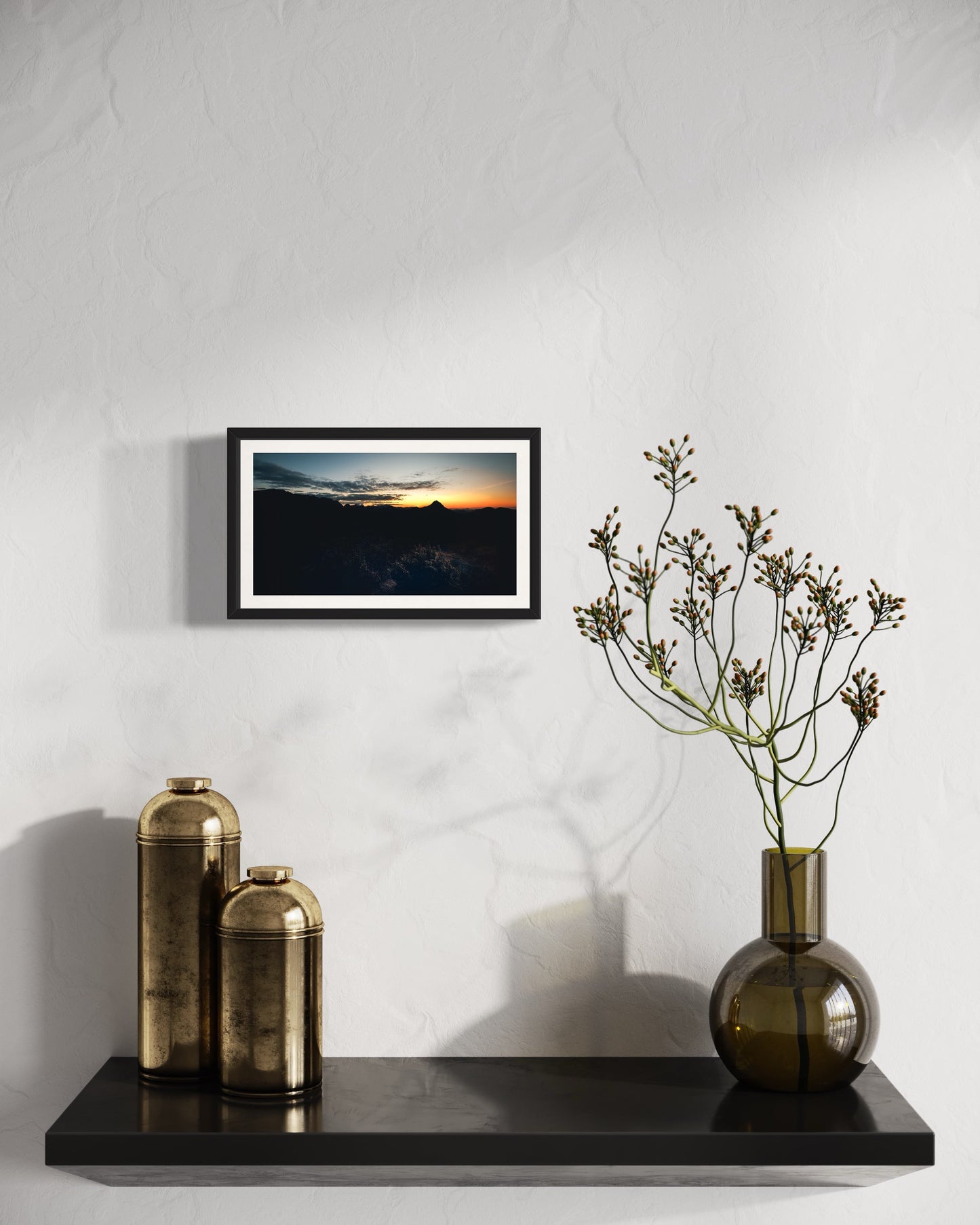 Sol poente na Pedra do Imperador