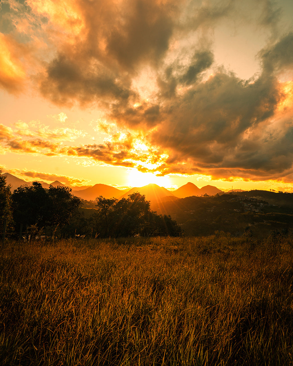 A beleza do pôr do sol